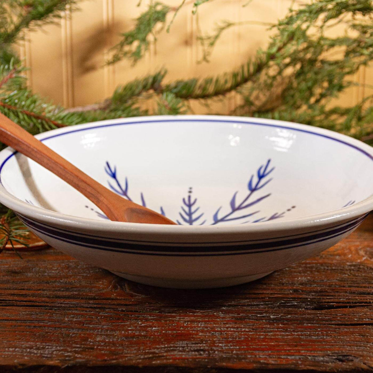 Large Georgetown Bowl, Brushwork Nordic Snowflake